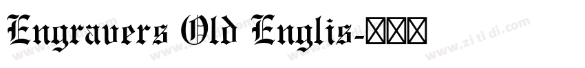 Engravers Old Englis字体转换